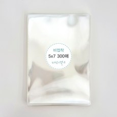 미션앤캘리 캘리그라피 opp 비접착 엽서 포장 비닐 봉투 5x7(130x180mm), 300개