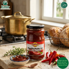 .Halal Turkish Traditional Baktat Hot Paprika Paste Rich Spicy 할랄 터키 전통 박타트 매운 파프리카 페이스트 진하고 매콤한 풍미, 670g, 5개