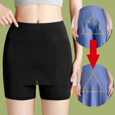 편안한 여성용 Y존 커버 아이스 실크 매너 속바지 안전 팬츠