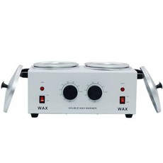 왁스 워머 머신 중탕기 제모 왁싱샵 2구 온도조절 뚜껑, 단일 왁스 용해 기계