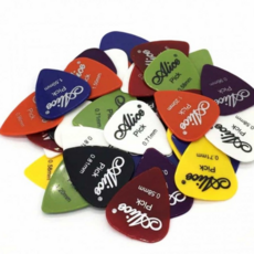 루체트리 기타피크 기타 우클렐레 피크 100개 기타피크케이스 피크케이스, 2기타피크100P-0.81mm