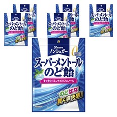 Kanro 甘樂 無糖超級薄荷潤喉糖, 80g, 6包