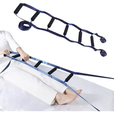 침대 사다리 보조 스트랩 6단 손잡이 침대 일어나기, 1개, 블랙