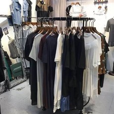 회전 행거 360도 옷가게 바구니 코너 온리픽, 직경 70cm 총 높이 130cm
