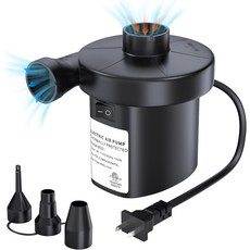 공기 매트리스 침대 풀 장난감 뗏목 보트 수영 링 AC 110V 130W용 3 노즐 인플레이터 디플레이터가 있는 매트리스용 풀리디키 전기 에어 펌프