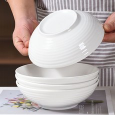 7英寸陶瓷碗 湯碗 拌面碗, 1個, 厚实6只装