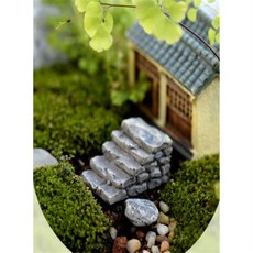 미니어처 돌계단 젤리25 피규어배경, 곡선형