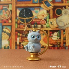 夥伴玩具 貓咪扭蛋盒玩, 1個, 藍貓貓（扭蛋版）, 藍貓, 扭蛋版