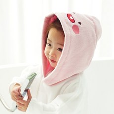 삼안 리틀프렌즈 아기 목욕 가운 어피치 1개 비치가운