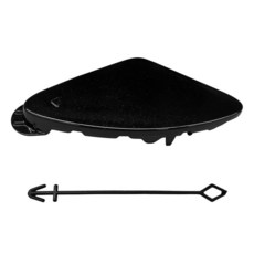 Yumzeco BMW 3 시리즈 F30/F31 견인 후크 커버 2012 2013 2014 2015와 호환 조수석 프론트 범퍼 아이 캡 51117293116 트레일러 커버-전, 블랙