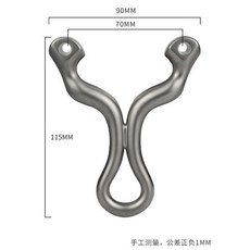 鈦閤金西裝暴徒彈弓高精度直闆扁皮卡球弓競技，舒適握感，競技休閒皆宜, 1個, 簡款西裝