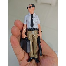 公事包男 黑色領帶 微縮場景 模型手辦人偶, 參考詳情頁