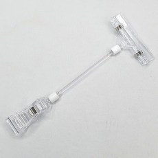 집게형 투명 쇼클립 메모홀더 대, 1개, 상세페이지 참조