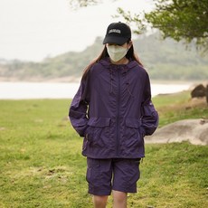 PINCTONBO 防曬冰絲外套短褲套裝 抗UV涼感工裝設計