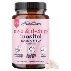 SMNUTRITION Mio & D-Chiro 肌醇 2050mg 膠囊, 1個, 120錠