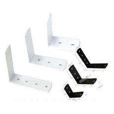 목재고정 꺽쇠(ㄱ자꺽쇠 흑 100X30mm_대)백색도장, 백색도장100X30_대
