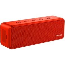 RAYMATE 블루투스 스피커 IPX7 방수 휴대용 무선 블루 투스 5.0 20W 스테레오 사운드 TWS 페어링 15시간 재생 시간 소형 샤워 야외 홈 파티 선물(레드), Raymate 블루투스 스피커, IPX7 방수 기능이