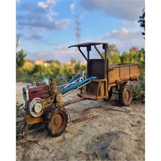 용달차 rc카 포터 대형사이즈 조종카 뒷바퀴 적재함 휠, 빈티지 트랙터 클래식, 엔지니어링 운송차, 1개