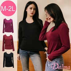 Daima黛瑪 女款-圓領石墨烯無重力機能保暖衣 M-XXL-三色可選1772