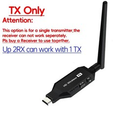1080P 50m 무선 HDMI 연장기 1 TX to 2 분배기 비디오 송신기 (PS4 카메라 노트북-TV 모니터 프로젝터 연결, 02 TX Only Style 1