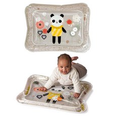 Taf Toys 아기용 Tummy Time 워터 매트 - 자극하는 아기 물 놀이 매트 물에 뜨는 장난감이 있는 배 시간 감각 매트 - 엎드려 있는 놀이 매트 아기를 위한 프, Panda Bloom