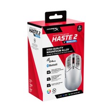 HyperX Pulsefire Haste 2 S Wireless 脈焰 輕量無線電競滑鼠【HyperX官方旗艦店】, 星艦銀