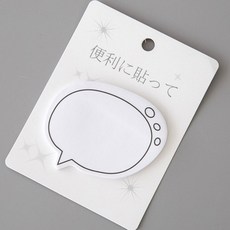 말풍선 스티키메모지 점착 메모지 원형, 상세페이지 참조, 1개