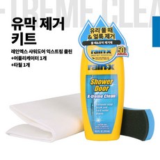 RAIN-X 유막제거 익스트림 클린키트 SET [샤워도어클린+어플리케이터+타월], 1세트, 310ml