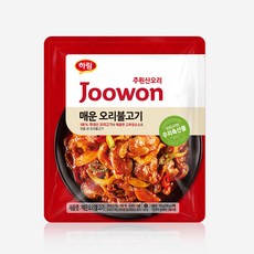하림 주원산오리 매운 오리 불고기 주물럭, 4개, 700g