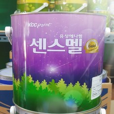 KCC 센스멜골드 밝은청색 유광 4L 목재 철재용 에나멜페인트 유성, 1개