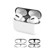 【GS 3C】Airpods 4 Pro3 Pro2 藍牙耳機防塵貼 保護貼 防刮 防鐵粉 薄型 防髒 抗污, 黑色, 1個, Airpods 3