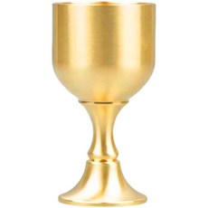 純銅高腳供神杯：敬神黃銅杯、祭祀祖先杯, 1個, 高腳神杯