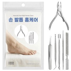 푸꾸푸꾸 내성발톱 자가 치료 홈케어 관리 도구 세트, 1세트, 6종 1세트, 6종