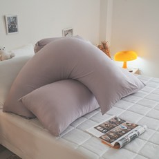棉床本舖 舒芙涼感長抱枕 抬腿枕 新月枕 台灣製 素色百搭 助好眠神物 擁抱枕, 舒芙涼感-奶芋(紫色),新月枕一入