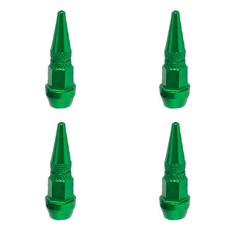 1/4Pcs 총알 밸브 모자 자동차 오토바이 휠 타이어 방진 커버 45mm 스파이크 자동 외관 액세서리, 4Pcs Green