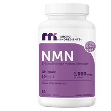 NMN Complex 1 000mg Per Serving 60 Veggie CAP 모자sules | 10-in-1 NicotinaMID 미드e Mononucleotide V, NMN Complex 1,000mg Per Servin, 1개