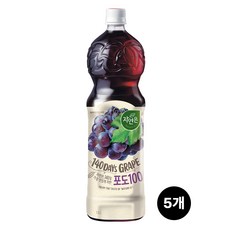 [안녕골목마켓] 웅진 자연은 포도 1.5L 5개