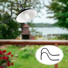 곡선 램프 막대 교체 수리 키트 나사식 부품 테이블 바닥 벽 검정색 라이트, 1개, 기본