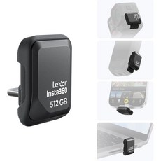 Insta360 Quick Reader 512GB 휴대용 SSD - 외장 USB-C 메모리 스틱 (Ace Pro 2 X5 X4 Air iPhone Android 컴퓨터, Insta360 Quick Reader 512GB 휴대