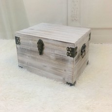 공간박스 수납함 빈티지 원목 보관함 나무색 박스 장식품, F. 그레이브라운