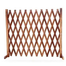 자바라 강아지 펜스 심플한 작은견용 가림막 브라운높이35확장120, 월넛높이35확장120, 1개