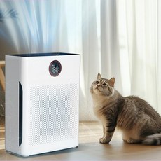 IPSKY 寵物專用空氣清淨機 智慧數顯淨化器 超強吸毛 環境健康空氣濾清器, 白色, 吸附浮毛, 110V