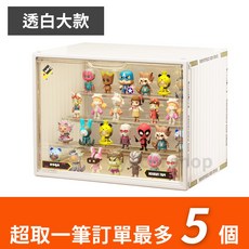 工業風磁吸式公仔展示盒 貨櫃風透明公仔盒 多層防塵公仔收納盒, 1個