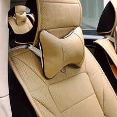 차목쿠션 차량용목쿠션 헤드레스트 자동차목받침 차량 목베개 (특가), 베이지