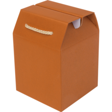 주호팩 끈손잡이 다용도 선물상자 04-0 (124x124x140), 오렌지, 1개