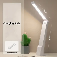 USB 충전 캔들라이트 테이블 램프 금속 구조 LED 광원 캔들 심플한 디자인 터치 컨트롤, 05 White Charging