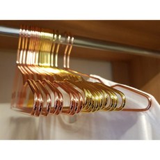 로즈골드 메탈 금속 옷걸이, 10개, 골드