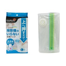 동화산업 수납주머니 위에서 누르기만 하면 압축팩 이불용 클리어 L 1개, 1, 1