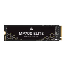 코르세어 MP700 엘리트 1TB PCIe 5.0 x4 NVMe M.2 SSD - 최대 10000MBs 고밀도 3D TLC NAND 2280 DirectStorage 지원