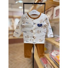 [아가방] 천호NC /가을 20% /봄 가을 겨울 모두 입기 좋은 기본 두께감의 실내복 /몸에 붙는 슬림핏 디자인 /모든 사이즈 앞단추*플라키슬림오픈내의*